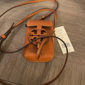 Tory Burch Miller Leather Smartphone Crossbody